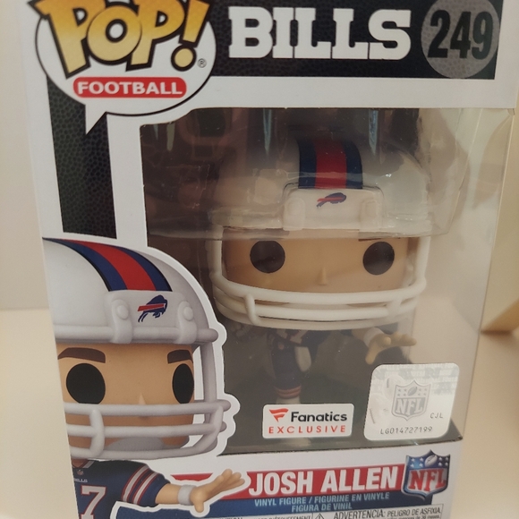 Buffalo Bills Josh Allen #249 Funko pop with standing ovation trading card - Picture 2 of 7
